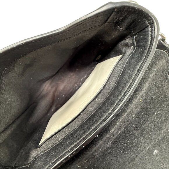 Rag & Bone Black Leather Crossbody Mini Flight Saddle Bag Small Purse - Picture 6 of 11